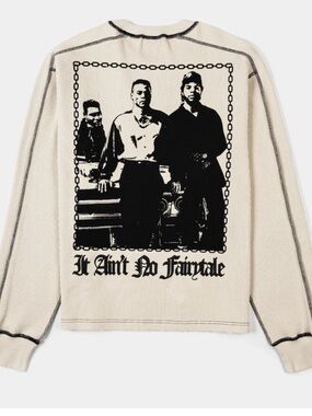 SHOE PALACE BOYZ N THE HOOD NO FAIRYTALE THERMAL LONG SLEEVE SHIRT LARGE NWT